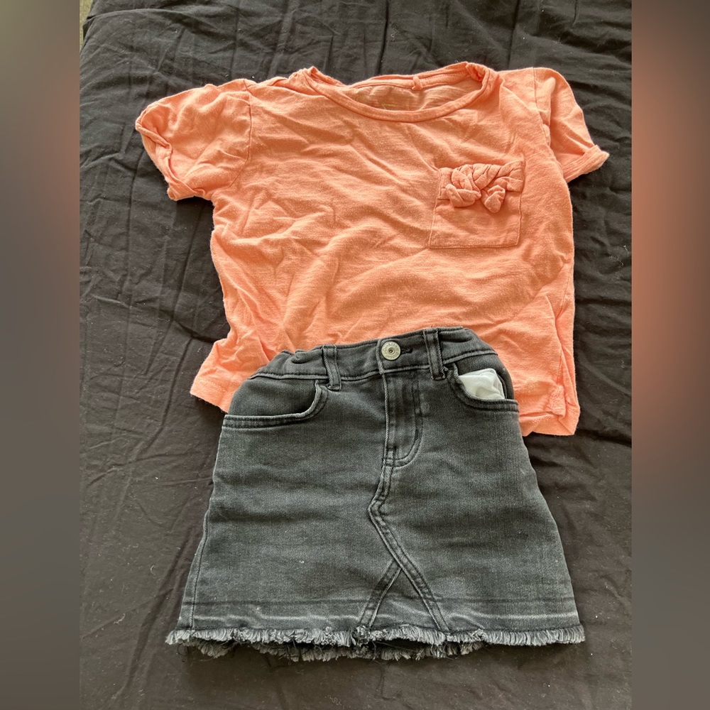 Skirt and short set